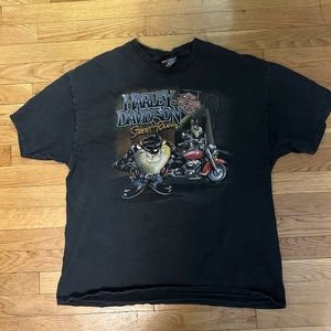 SOLD Harley Davidson x Tasmanian Devil Space Jam Vintage Top XL